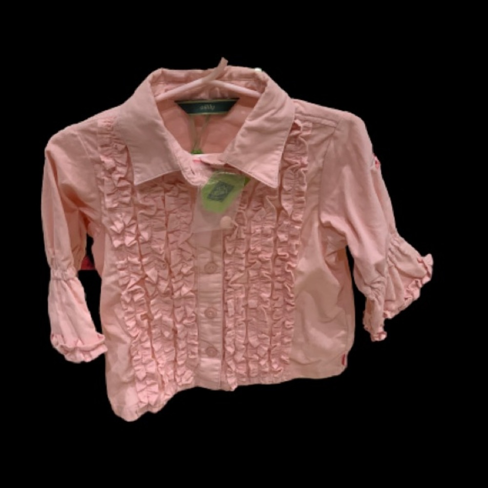 Oilily beautiful Girl’s baby pink ruffled blouse